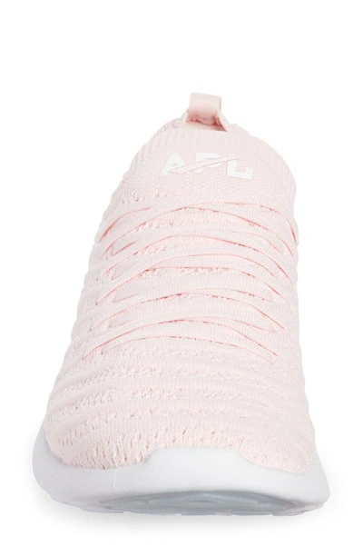 Shop Apl Athletic Propulsion Labs Techloom Wave Hybrid Running Shoe In Bleached Pink / White / Clear