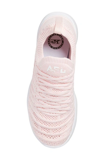 Shop Apl Athletic Propulsion Labs Techloom Wave Hybrid Running Shoe In Bleached Pink / White / Clear