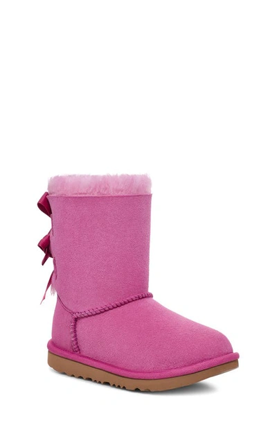 Shop Ugg Bailey Bow Ii Water Resistant Genuine Shearling Boot In Purple Ruby