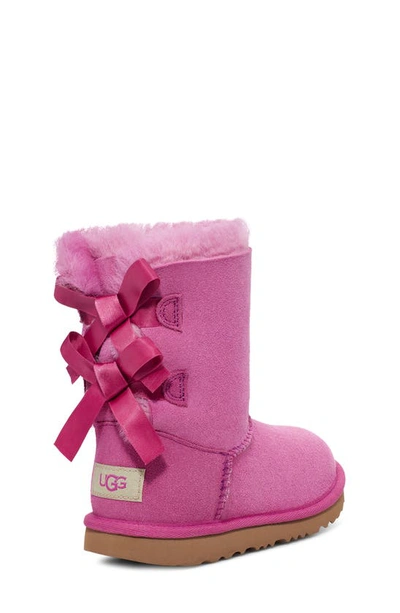 Shop Ugg Bailey Bow Ii Water Resistant Genuine Shearling Boot In Purple Ruby