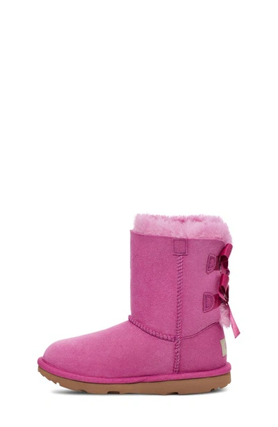 Shop Ugg Bailey Bow Ii Water Resistant Genuine Shearling Boot In Purple Ruby