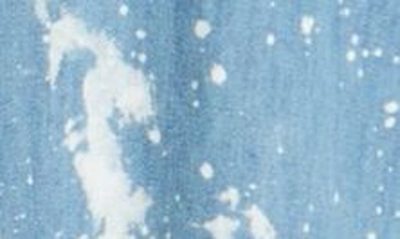 Shop Frank & Eileen Mary Splatter Long Sleeve Cotton Denim Shirtdress In Splatter Paint Denim
