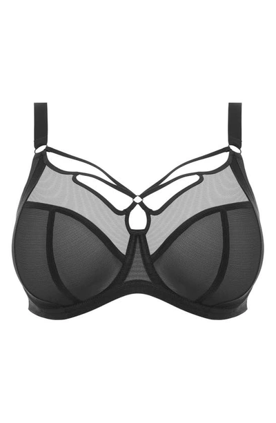Elomi Full Figure Sachi Underwire Strappy Caged Bra El4350, Online Only In Black