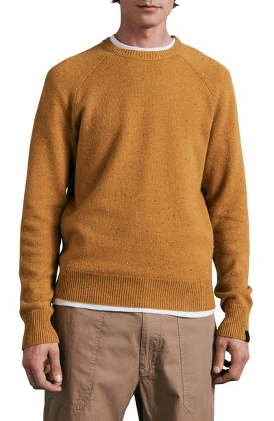 Shop Rag & Bone Harlow Donegal Wool & Cashmere Sweater In Gold Multi