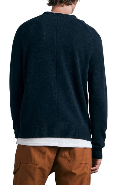 Shop Rag & Bone Harlow Donegal Wool & Cashmere Sweater In Navy Multi