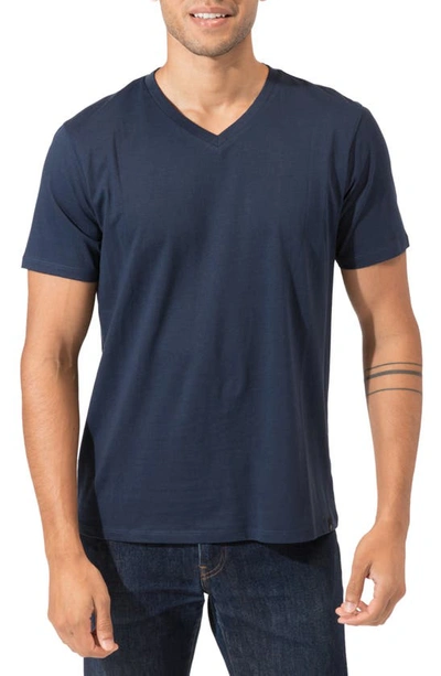 Shop Threads 4 Thought Invincible Organic Cotton T-shirt In Raw Denim