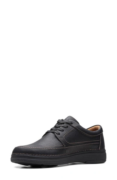 Shop Clarks Nature 5 Lace-up Sneaker In Black Leather