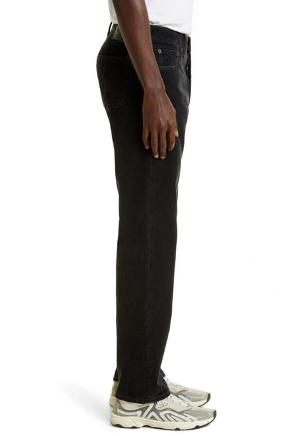 Shop Acne Studios 1996 Straight Fit Stretch Corduroy Pants In Black