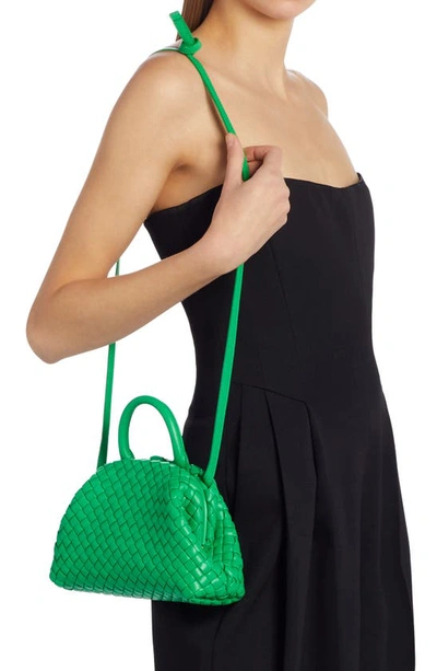 Bottega Veneta Mini Handle Leather Top Handle Bag In Parakeet-gold