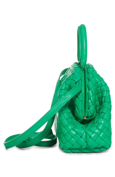 Bottega Veneta Mini Handle Leather Top Handle Bag In Parakeet-gold
