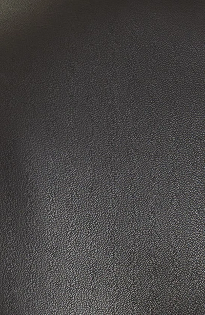 Shop Balmain Crop Lambskin Leather Moto Jacket In 0pa 0pa Noir