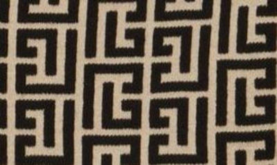 Shop Balmain Monogram Jacquard Crop Wool Blend Cardigan In Ivory/black