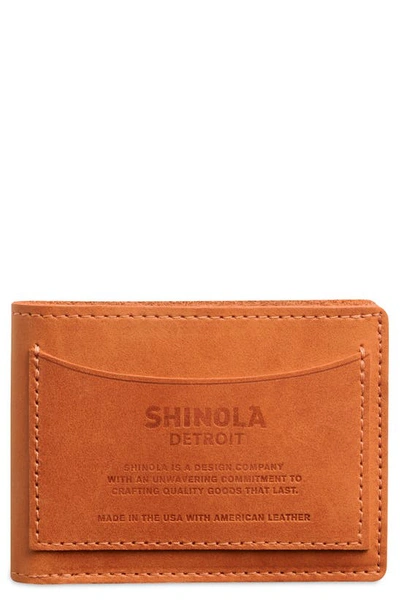Shop Shinola Pocket Bifold Wallet In Bold Orange