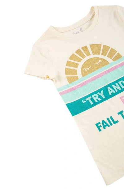 Shop Peek Aren't You Curious Kids' Quincy Adams Quote Cotton Graphic Tee In Off-white