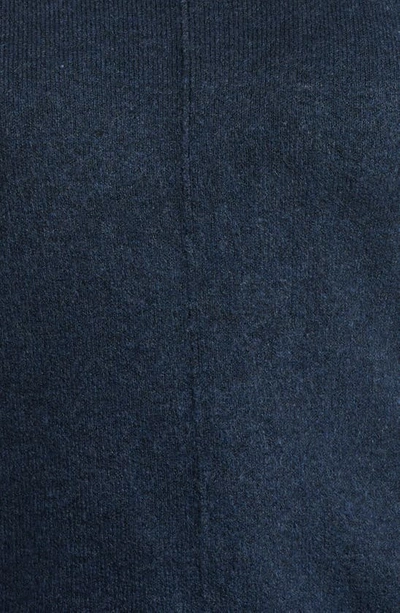 Vince Camuto Extended Shoulder Colorblock Sweater In Vintage Blue/ Silver Hthr