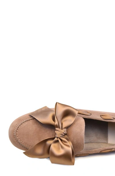 Shop Amalfi By Rangoni Dream Suede Loafer In Camel Cashmere Suede