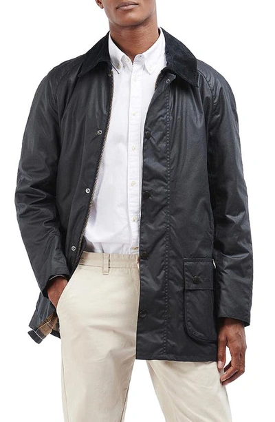 Barbour Crest Rathyre Zip & Snap-up Cotton Jacket In Navy | ModeSens