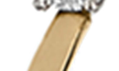 Lana Large Flat Upside Down Diamond Hoop Earrings In Yellow