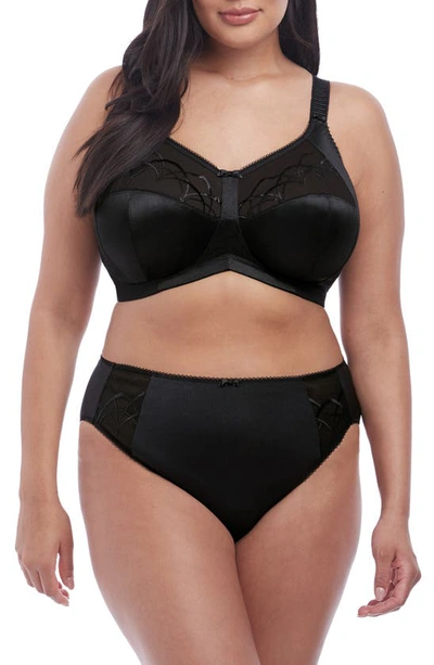Elomi Cate Full Figure Soft Cup Bra In Black