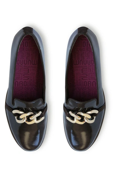 Shop Munro Viv Lug Loafer In Black Patent Leather