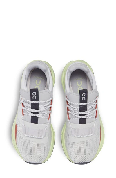 On Cloudnova Sneaker In White/ Limelight
