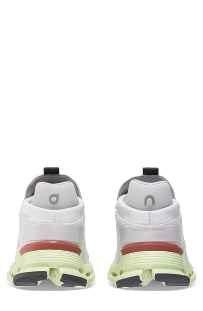 On Cloudnova Sneaker In White/ Limelight