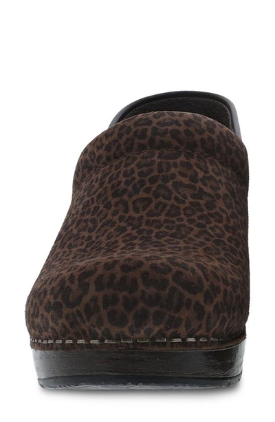 Shop Dansko 'professional' Clog In Mini Leopard Suede