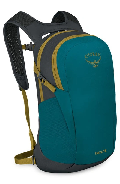 Shop Osprey Daylite Backpack In Deep Peyto Green Tunnel