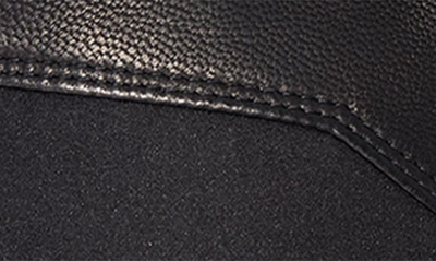 Shop Ugg Faux Fur Lined Leather Gloves In Black