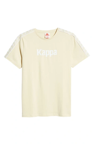 Shop Kappa 222 Banda Torio Graphic Tee In Beige Almond-white Bright