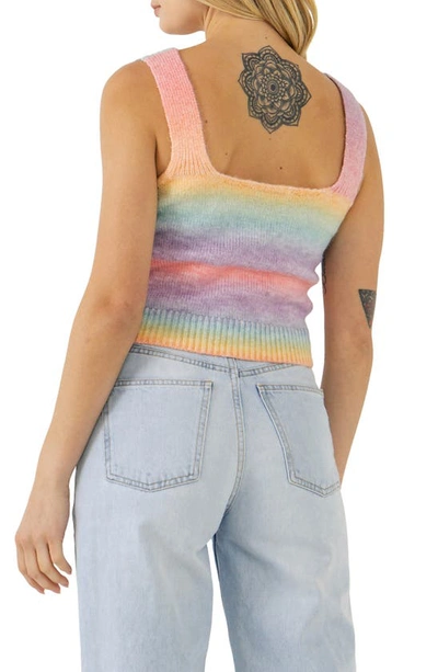 English Factory Rainbow Stripe Sweater Tank In Multi