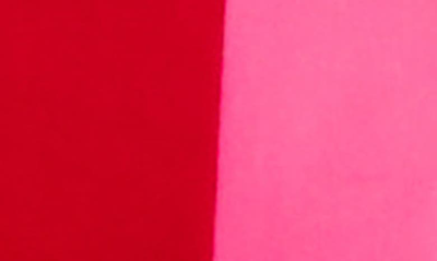 Shop English Factory Colorblock Miniskort In Red Fuchsia