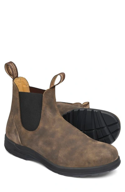 Shop Blundstone Footwear All Terrain Series Water Resistant Chelsea Boot In Rustic Brown
