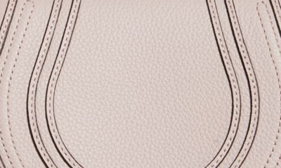Shop Chloé Small Marcie Leather Crossbody Bag In Misty Lavender