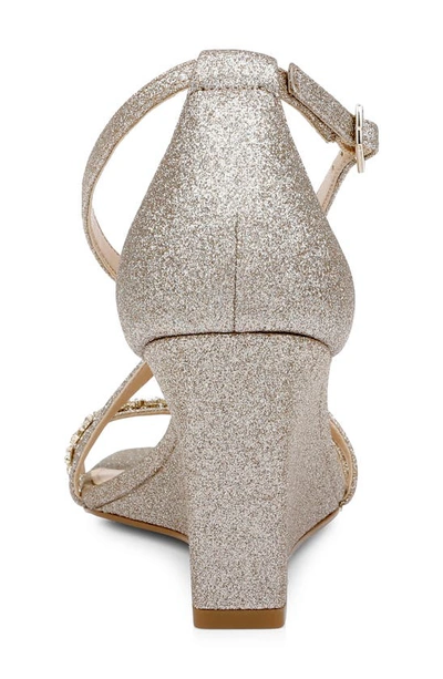 Badgley Mischka Bellevue Wedge Sandals For Women – Sparkly & Comfortable Dress Shoes