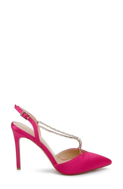 Shop Jewel Badgley Mischka Alegria Slingback Pointed Toe Pump In Bright Pink