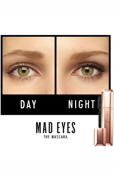 Shop Guerlain Mad Eyes Long-wearing & Volumizing Mascara In 01 Noir