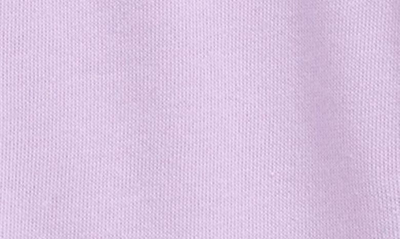 Shop Habitual Ruffle Terry Hoodie & Pants Set In Lilac