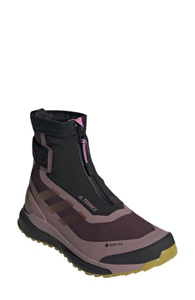 Shop Adidas Originals Terrex Free Cool.rdy Waterproof Hiking Boot In Maroon/ Red/ Pulse Lilac