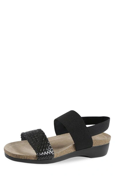 Shop Munro Pisces Sandal In Black Wove