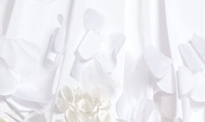 Shop Marchesa Kids' One-shoulder 3d Flower Bubble Dress In Ivory