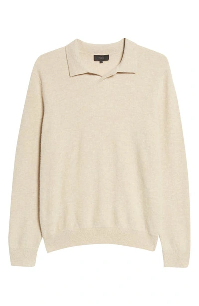 Shop Vince Boiled Cashmere Johnny Collar Sweater In H Runyon