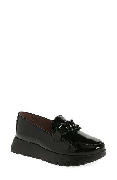 Shop Wonders A-2405 Platform Loafer In Black