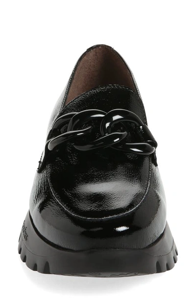 Wonders A-2405 Platform Loafer In Black