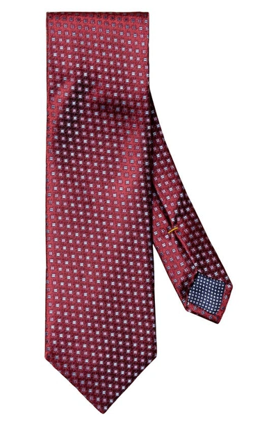 Eton Neat Geometric Silk Tie In Red | ModeSens