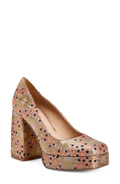Shop Katy Perry The Uplift Platform Pump In Butterscotch Multi