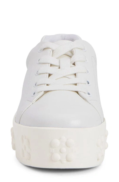 Shop Katy Perry The Florral Flatform Sneaker In Optic White