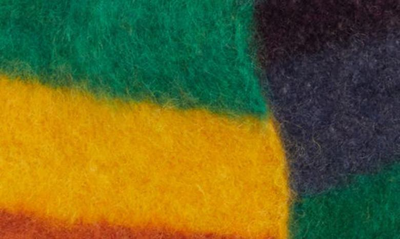 Shop Acne Studios Vesuvio Stripe Alpaca Blend Scarf In Yellow/ Purple/ Green