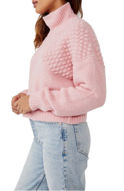 Shop Free People Bradley Turtleneck Sweater In Bubblegum