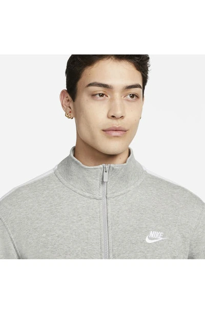 Llanura bosquejo Personalmente Nike Men's Sportswear Club Fleece Track Jacket In Grey | ModeSens